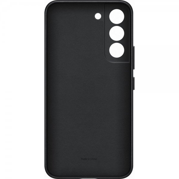 Samsung Original Galaxy S22 Deksel Leather Cover Svart