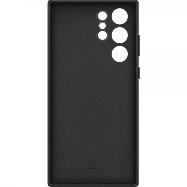 Samsung Original Galaxy S22 Ultra Deksel Leather Cover Svart
