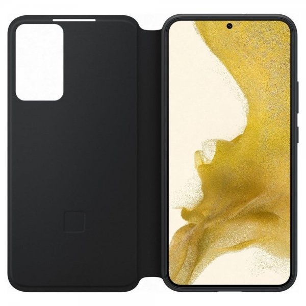 Samsung Original Galaxy S22 Etui Smart Clear View Cover Svart