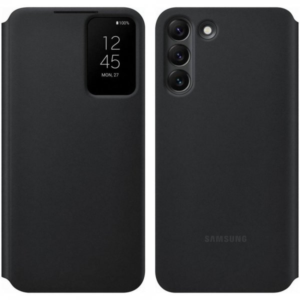 Samsung Original Galaxy S22 Plus Etui Smart Clear View Cover Svart