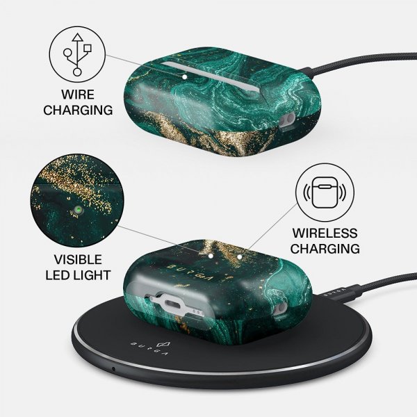 Burga AirPods Pro 3 Deksel Design Emerald Pool
