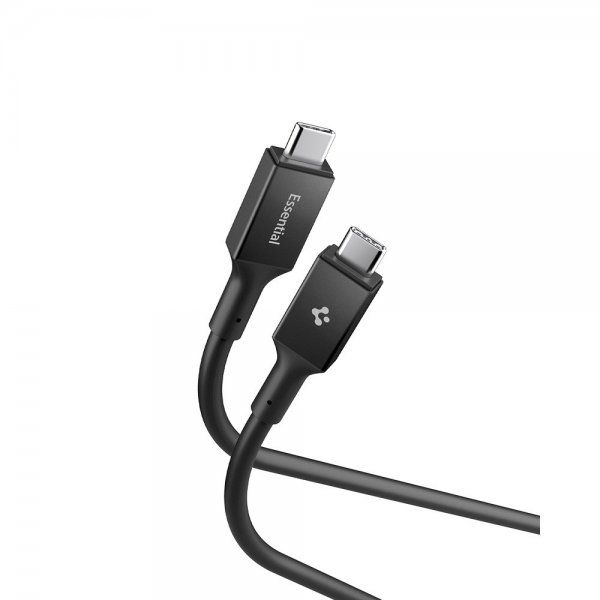 Spigen Essential Kabel USB-C/USB-C 100W 2m Svart