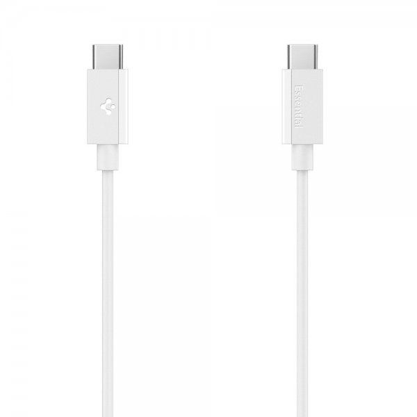 Spigen Essential Kabel USB-C/USB-C 60W 2m Hvit