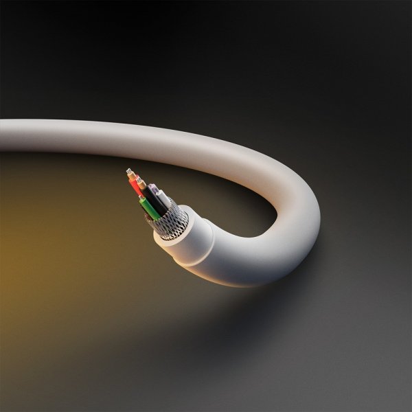 Spigen Essential Kabel USB-C/USB-C 60W 2m Hvit