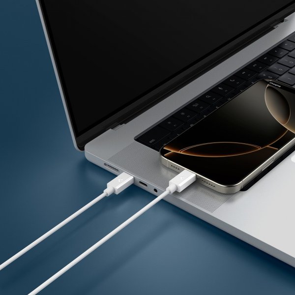 Spigen Essential Kabel USB-C/USB-C 60W 2m Hvit