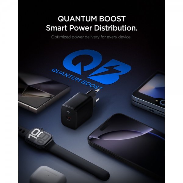 Spigen Essential Lader 20W USB-C Svart