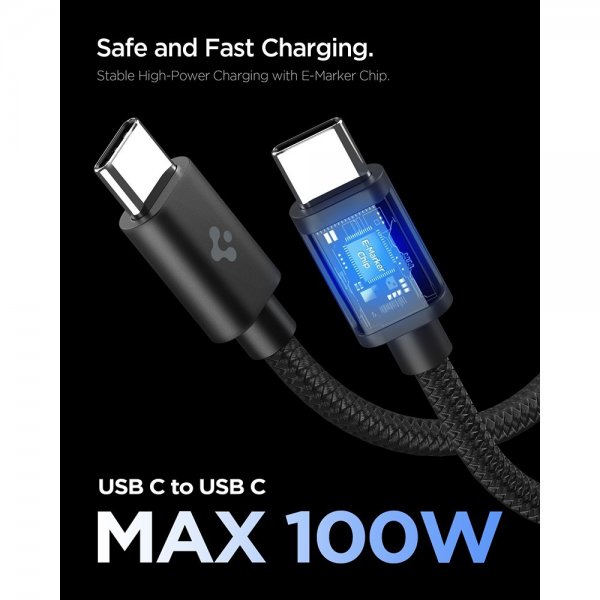Spigen Essential Lader 45W USB-C Svart
