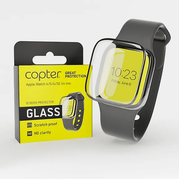 Copter Apple Watch 44mm (Series 4/5/6/SE) Skjermbeskytter ExoGlass Curved