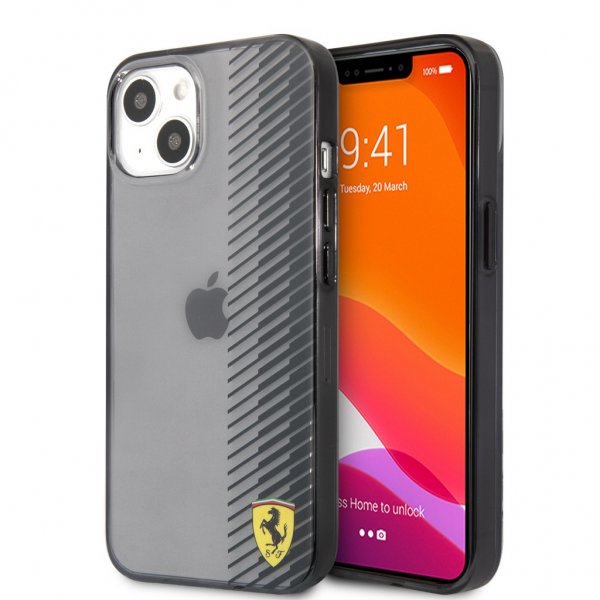 Ferrari iPhone 13 Deksel Gradient Print Logo Svart