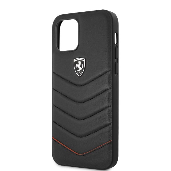 BMW iPhone 12 Pro Max Deksel Off Track Quilted Svart