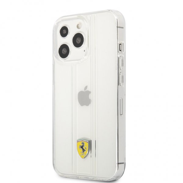 Ferrari iPhone 13 Pro Deksel 3D Stripes Transparent