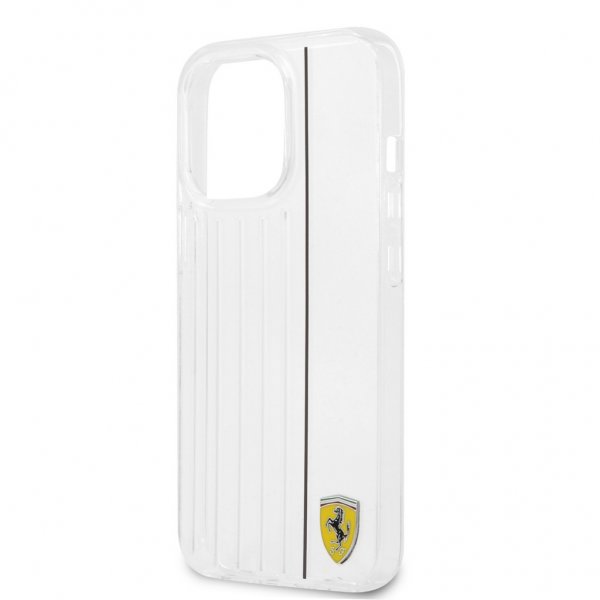 Ferrari iPhone 13 Pro Max Deksel 3D Lines Svart Transparent