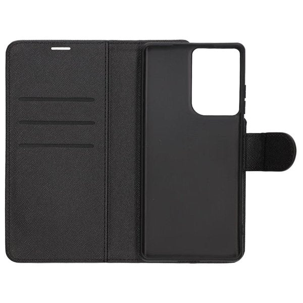 Motorola Edge 50 Fusion Etui 2 Kortlomme Svart