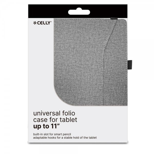Celly Etui Universal Folio up to 11" Grå