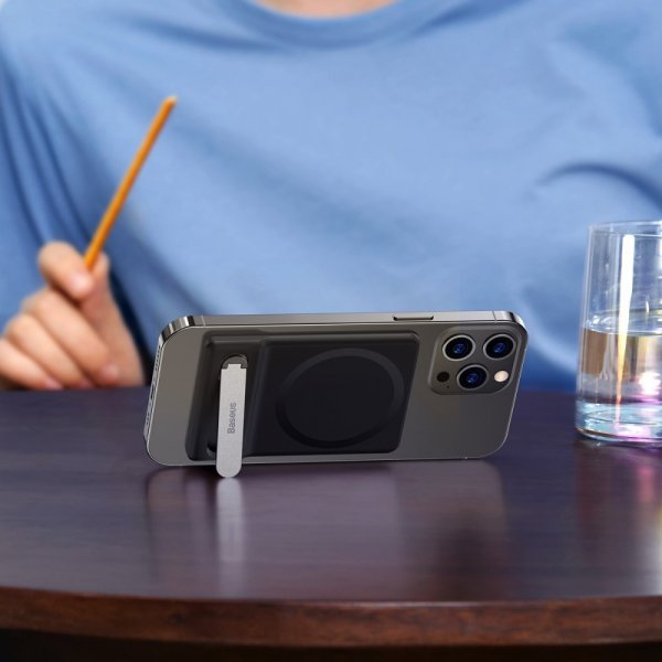Baseus Foldable Magnetic Bracket MagSafe Svart