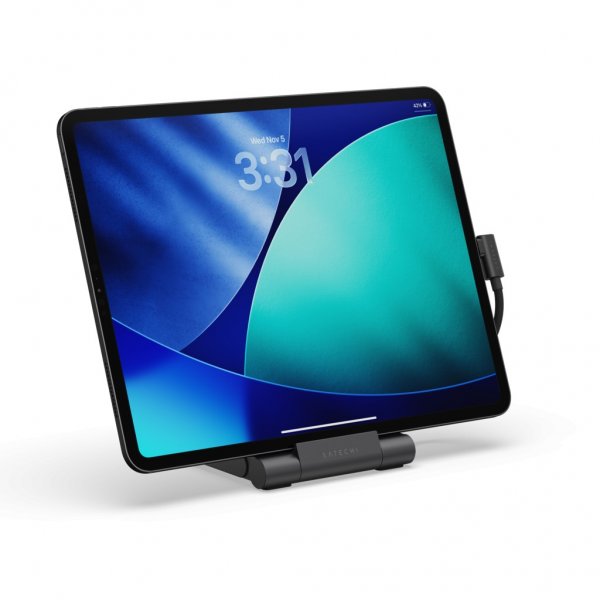 Satechi OnTheGo Sammenleggbart Stativ & USB-hub Space Black