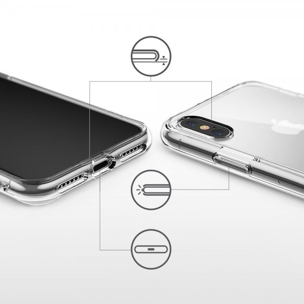 Ringke iPhone X/Xs Deksel Fusion Clear