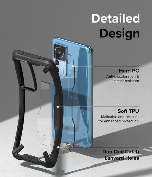 Ringke Xiaomi 12T/12T Pro Deksel Fusion X Svart