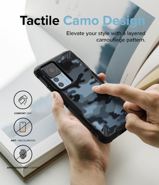 Ringke Xiaomi 12T/12T Pro Deksel Fusion X Design Camo Black