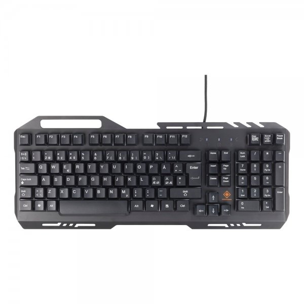 Deltaco Gaming DK120 Spilltastatur RGB Metall Svart