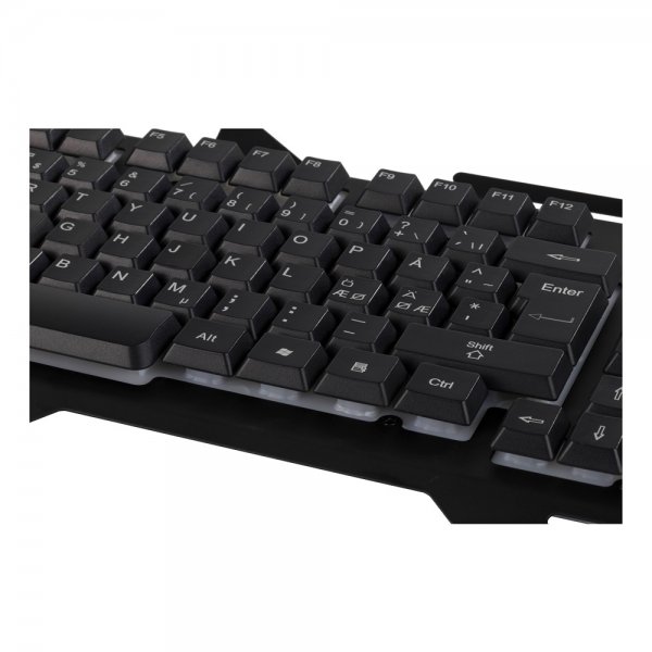 Deltaco Gaming DK120 Spilltastatur RGB Metall Svart