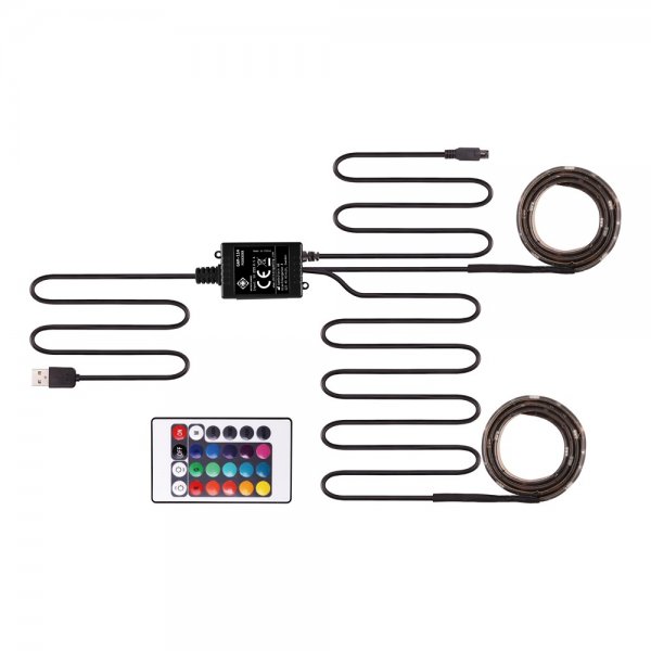 Deltaco Gaming Fleksibel RGB LED Strip 2x50 cm