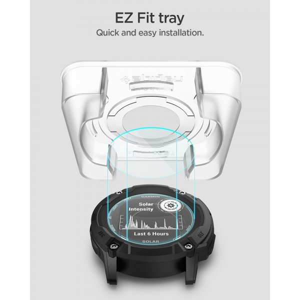 Spigen Garmin Instinct 2X Solar Skjermbeskytter GLAS.tR EZ Fit 2-pakning