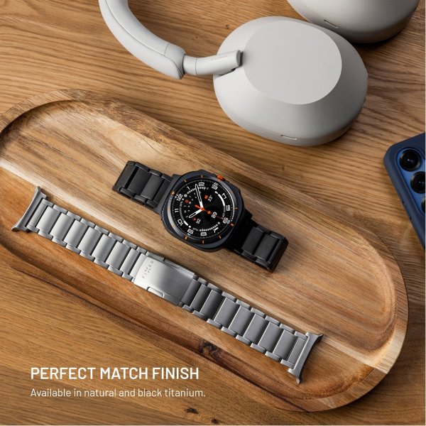Fixed Garmin QuickFit 26mm Armbånd Titanium Strap Svart