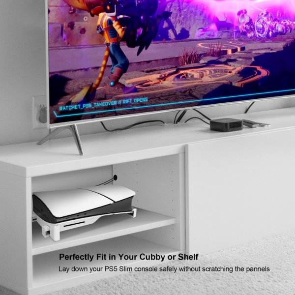 JYS PlayStation 5 Slim (Digital/Disc Edition) Stand Hvit