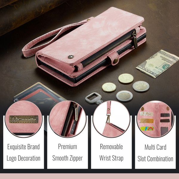 CaseMe Google Pixel 10/Pixel 10 Pro Etui 008 Series Avtakbart Deksel Rosa