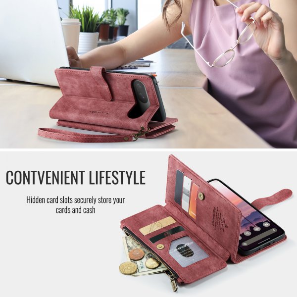 CaseMe Google Pixel 9/9 Pro/Pixel 10/10 Pro Etui C30 Series Rød