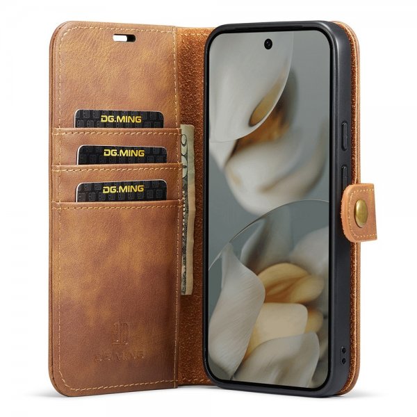 Dg.Ming Google Pixel 10/Pixel 10 Pro Etui Avtagbart Deksel Brun