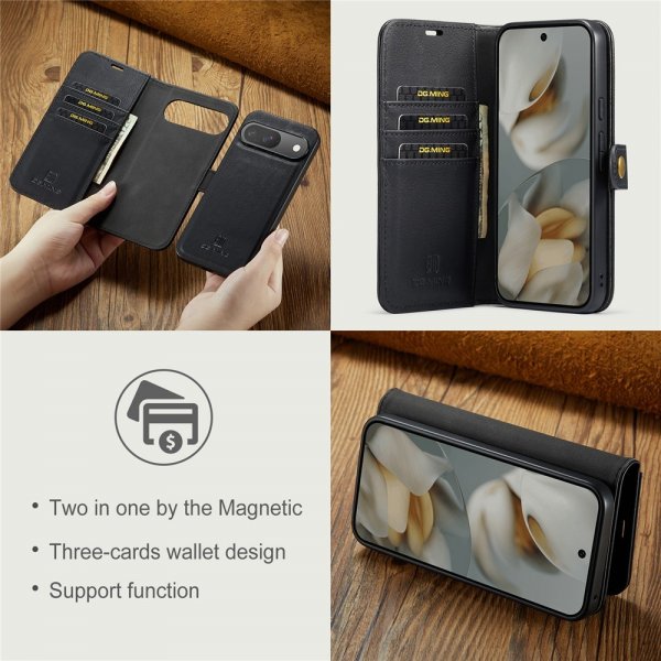 Dg.Ming Google Pixel 10/Pixel 10 Pro Etui Avtagbart Deksel Svart