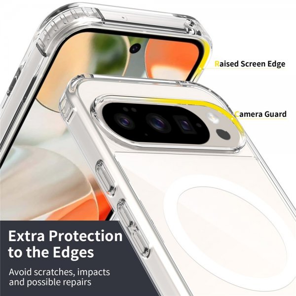 Nordic Covers Google Pixel 9/9 Pro/Pixel 10/10 Pro Deksel Feather Series MagSafe Transparent