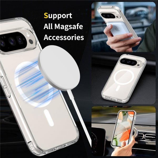 Nordic Covers Google Pixel 9/9 Pro/Pixel 10/10 Pro Deksel Feather Series MagSafe Transparent