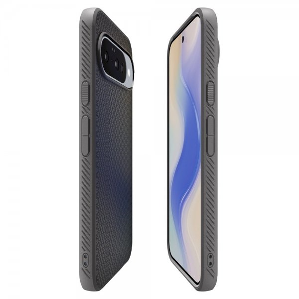 Spigen Google Pixel 10/Pixel 10 Pro Deksel Liquid Air MagFit Marble Gray