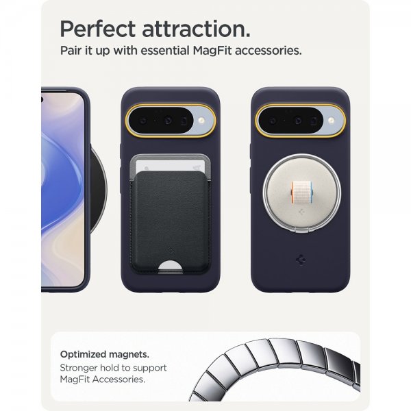Spigen Google Pixel 10/Pixel 10 Pro Deksel Nano Pop MagFit Blueberry Navy