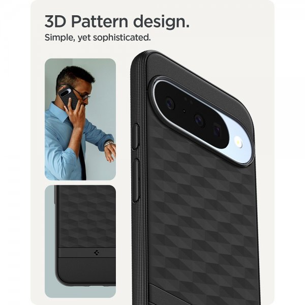 Spigen Google Pixel 10/Pixel 10 Pro Deksel Parallax MagFit Matte Black