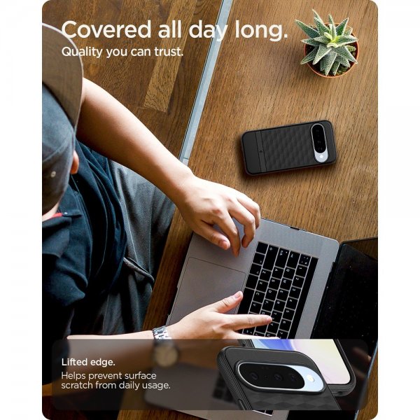 Spigen Google Pixel 10/Pixel 10 Pro Deksel Parallax MagFit Matte Black