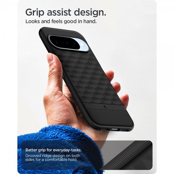 Spigen Google Pixel 10/Pixel 10 Pro Deksel Parallax MagFit Matte Black