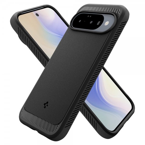 Spigen Google Pixel 10/Pixel 10 Pro Deksel Rugged Armor MagFit Matte Black