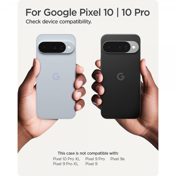 Spigen Google Pixel 10/Pixel 10 Pro Deksel Thin Fit MagFit Svart