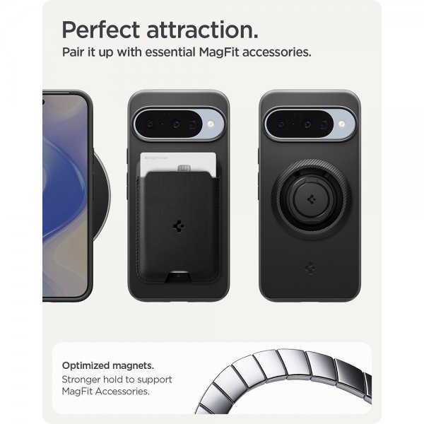 Spigen Google Pixel 10/Pixel 10 Pro Deksel Thin Fit MagFit Svart