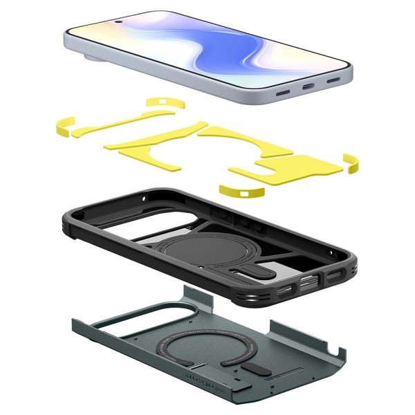 Spigen Google Pixel 10/Pixel 10 Pro Deksel Tough Armor MagFit Abyss Green