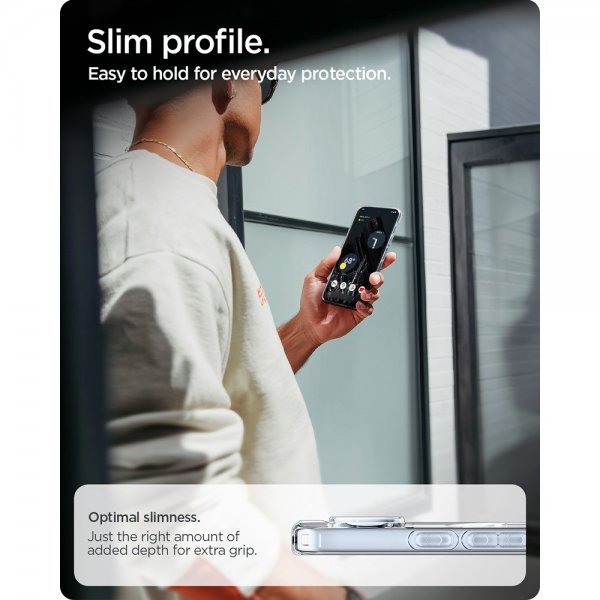 Spigen Google Pixel 10/Pixel 10 Pro Deksel Ultra Hybrid MagFit Clear White