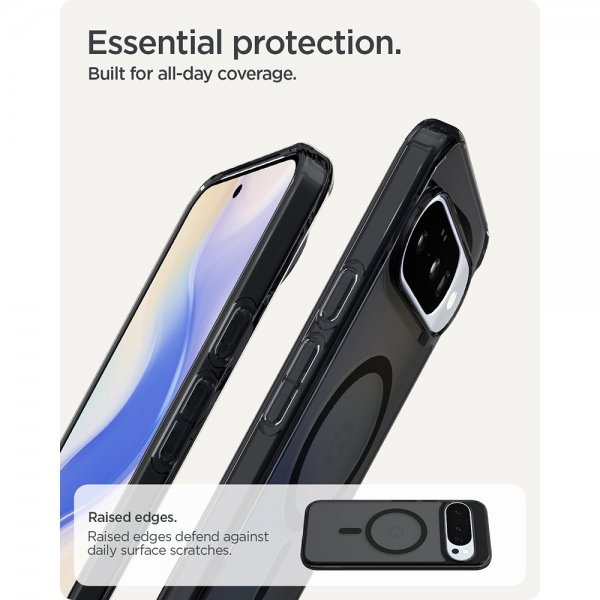 Spigen Google Pixel 10/Pixel 10 Pro Deksel Ultra Hybrid MagFit Frost Black