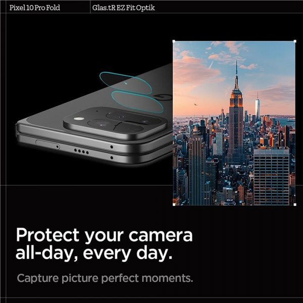 Spigen Google Pixel 10 Pro Fold Kamerabeskytter Glas.tR EZ Fit Optik 2-pakning