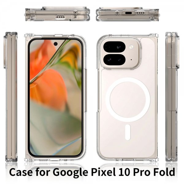 Nordic Covers Google Pixel 10 Pro Fold Deksel Feather Series MagSafe Transparent