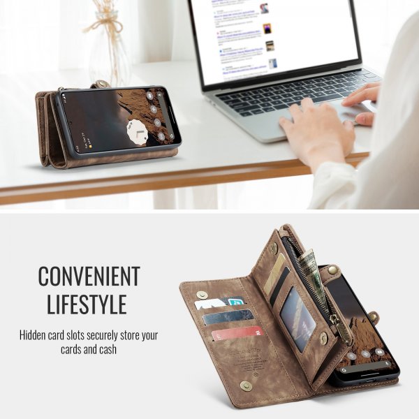 CaseMe Google Pixel 10 Pro XL Etui 008 Series Avtakbart Deksel Brun