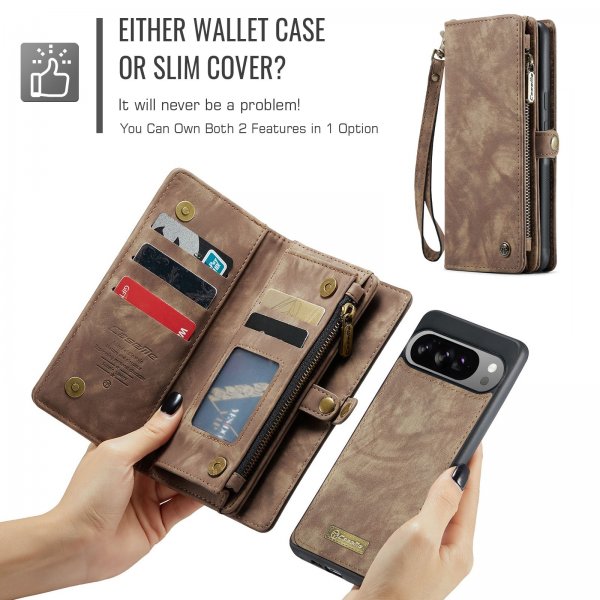 CaseMe Google Pixel 10 Pro XL Etui 008 Series Avtakbart Deksel Brun